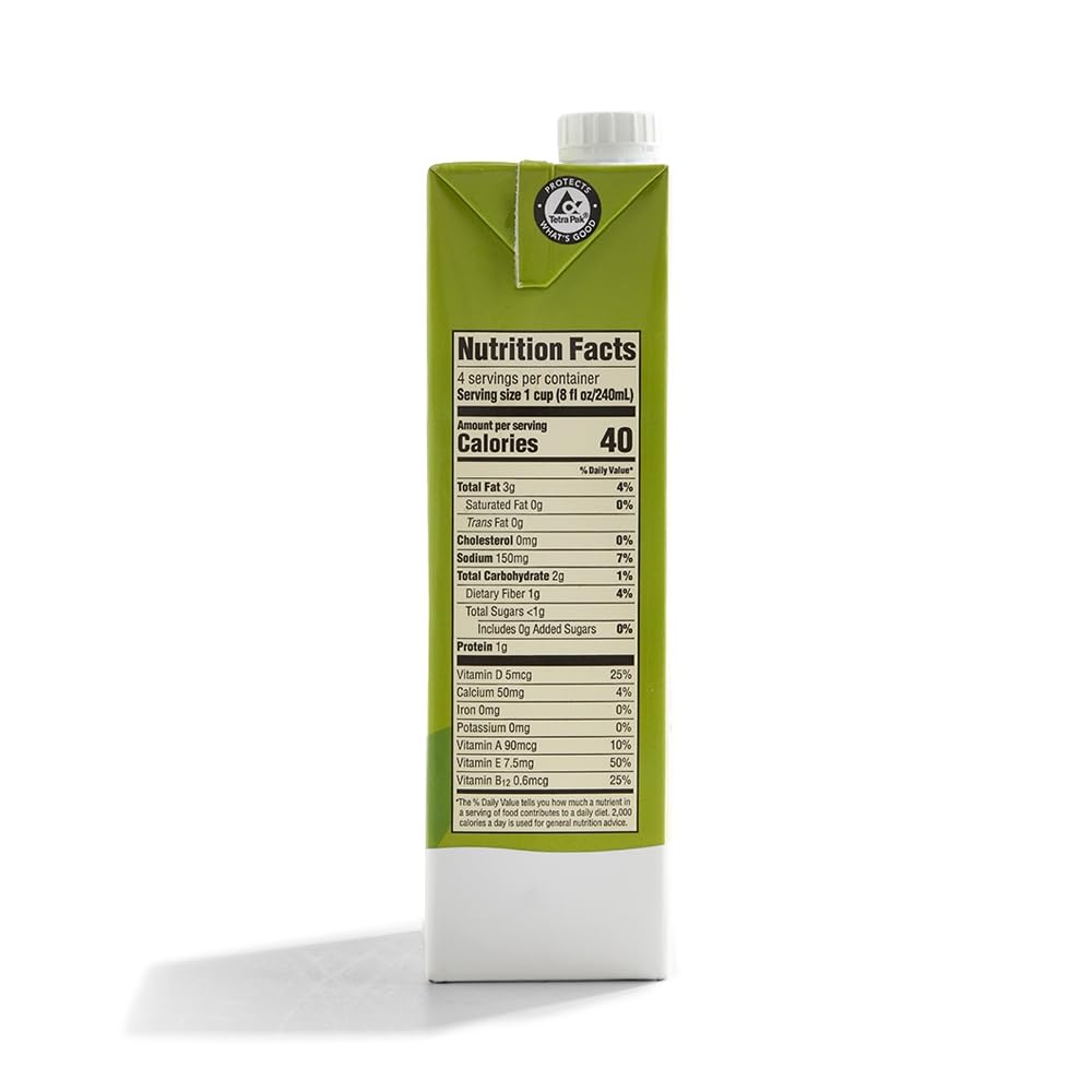 365 by Whole Foods Market, Leche de almendras orgánica sin azúcar, 32 onzas líquidas